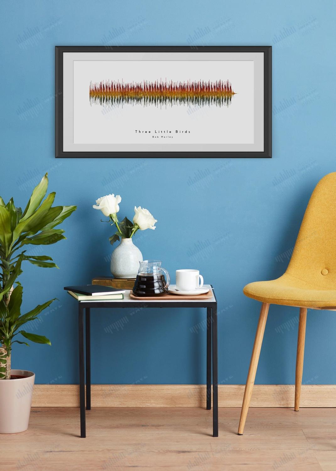 Three Little Birds by Bob Marley - Visual Wave Prints