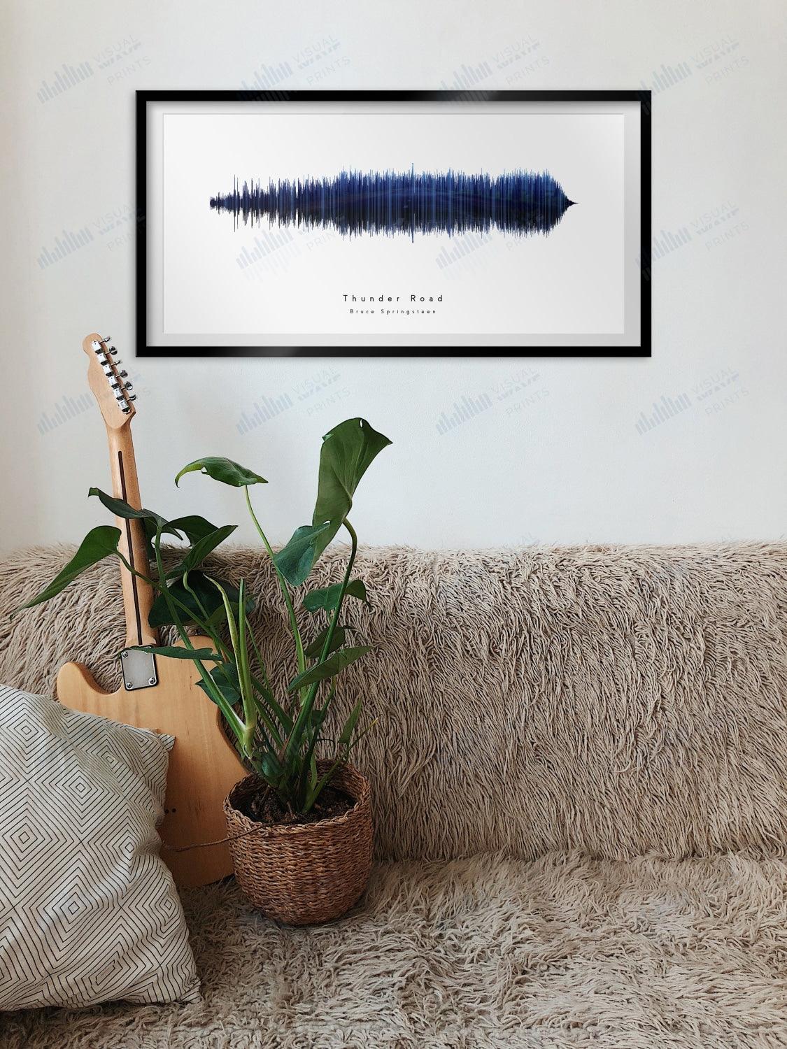Thunder Road by Bruce Springsteen - Visual Wave Prints