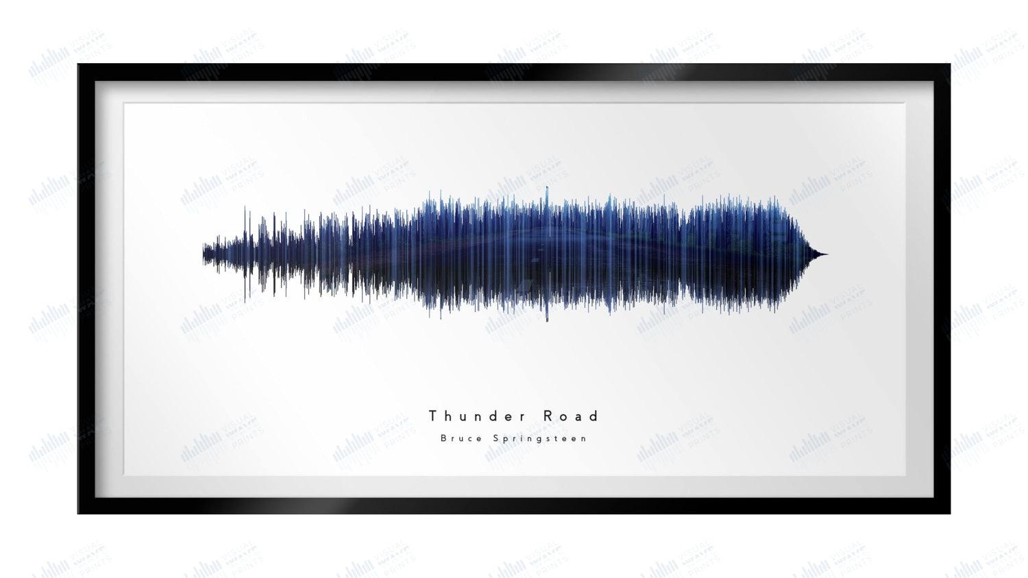 Thunder Road by Bruce Springsteen - Visual Wave Prints