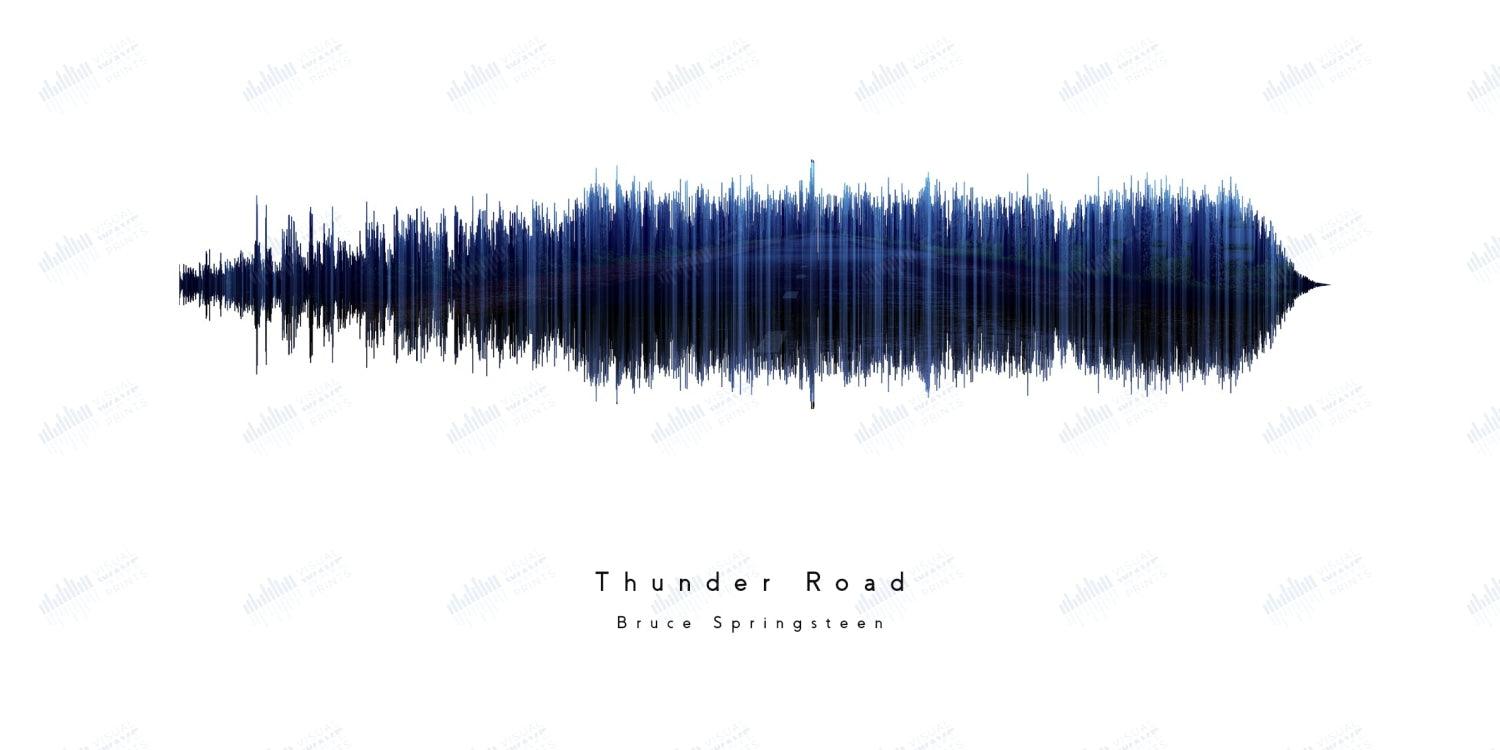 Thunder Road by Bruce Springsteen - Visual Wave Prints