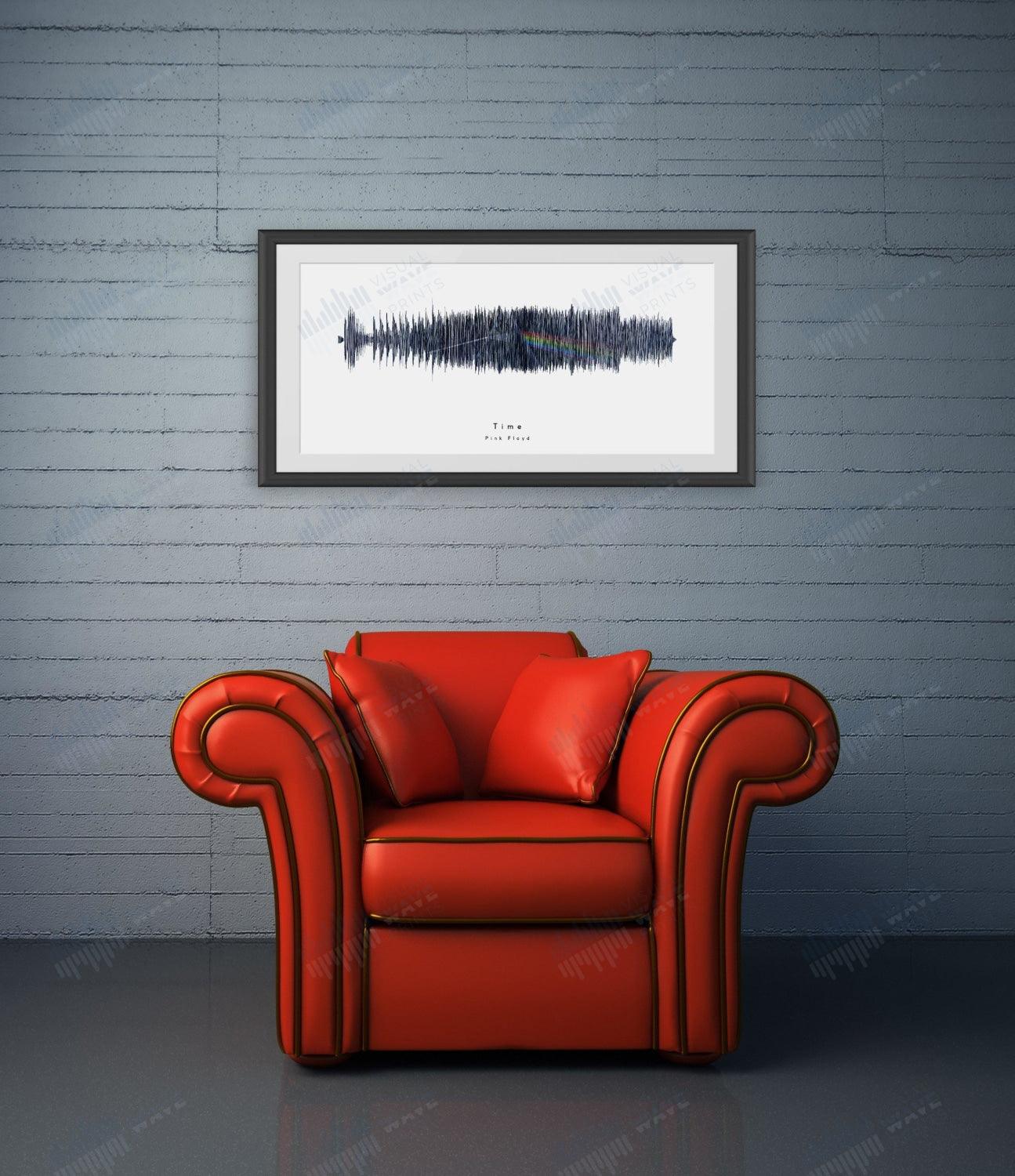 Time by Pink Floyd - Visual Wave Prints