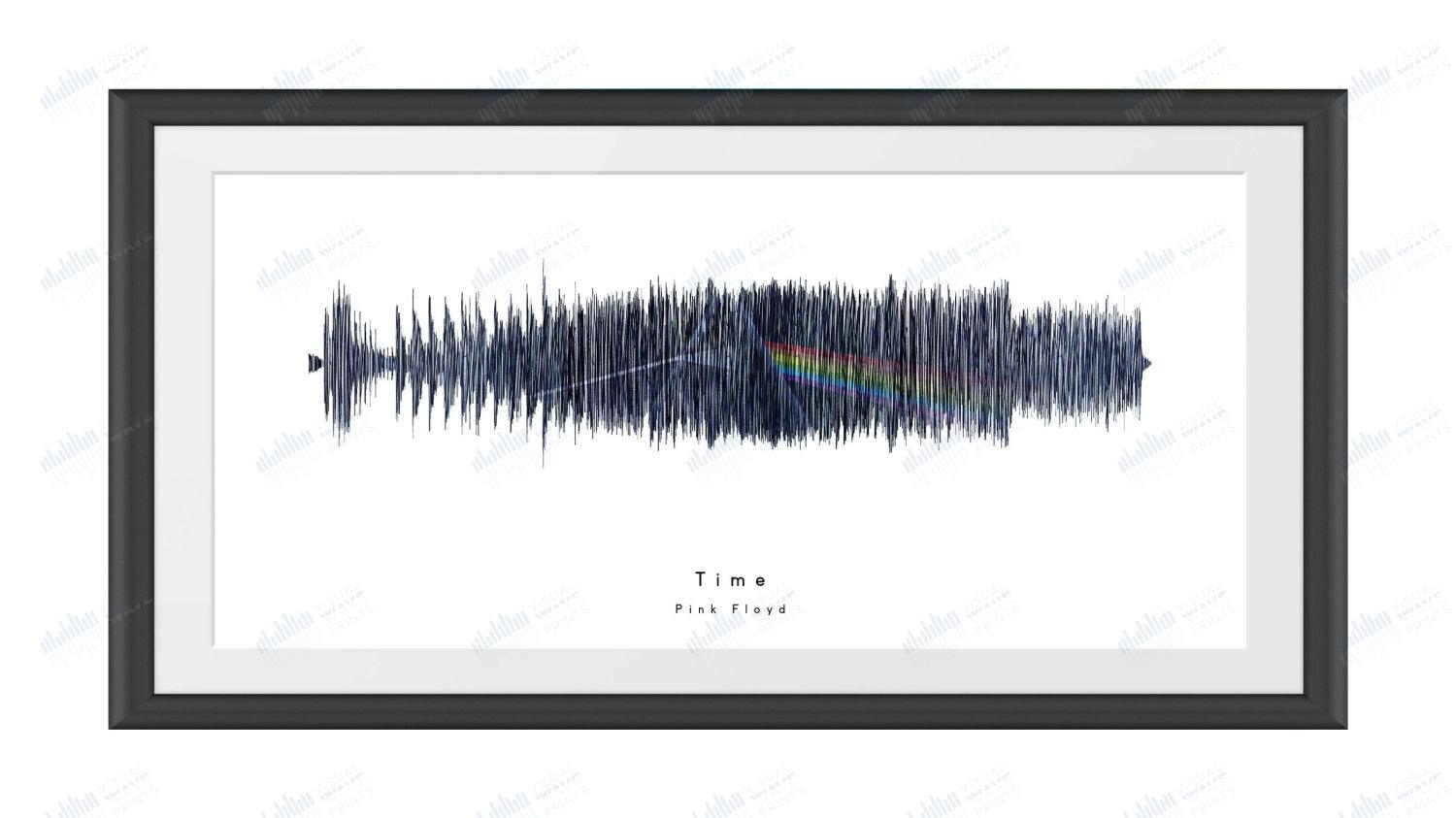 Time by Pink Floyd - Visual Wave Prints