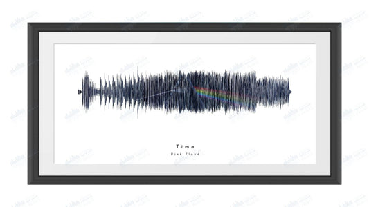 Time by Pink Floyd - Visual Wave Prints