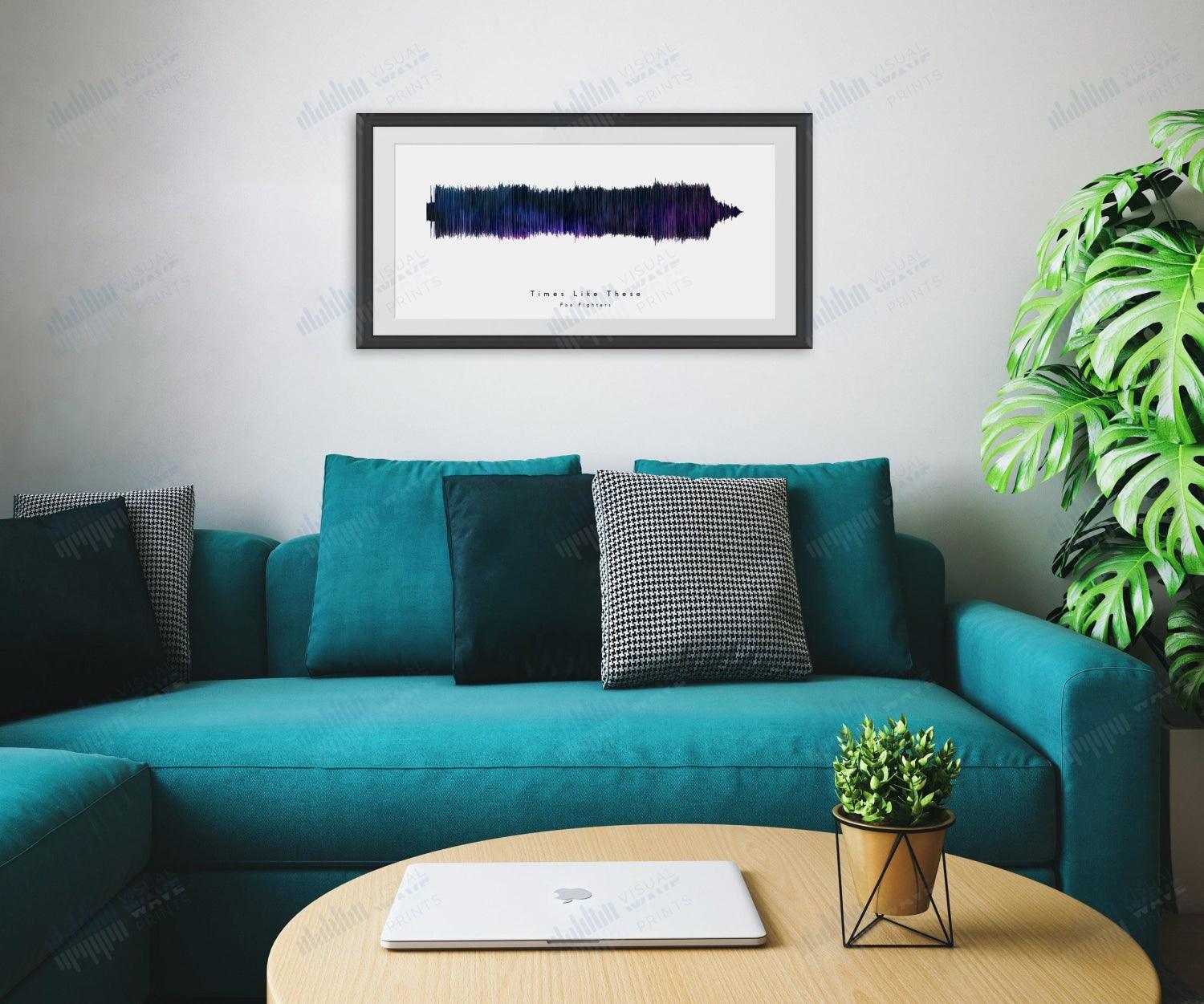 Times Like These by Foo Fighters - Visual Wave Prints