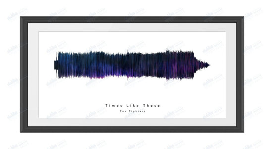 Times Like These by Foo Fighters - Visual Wave Prints