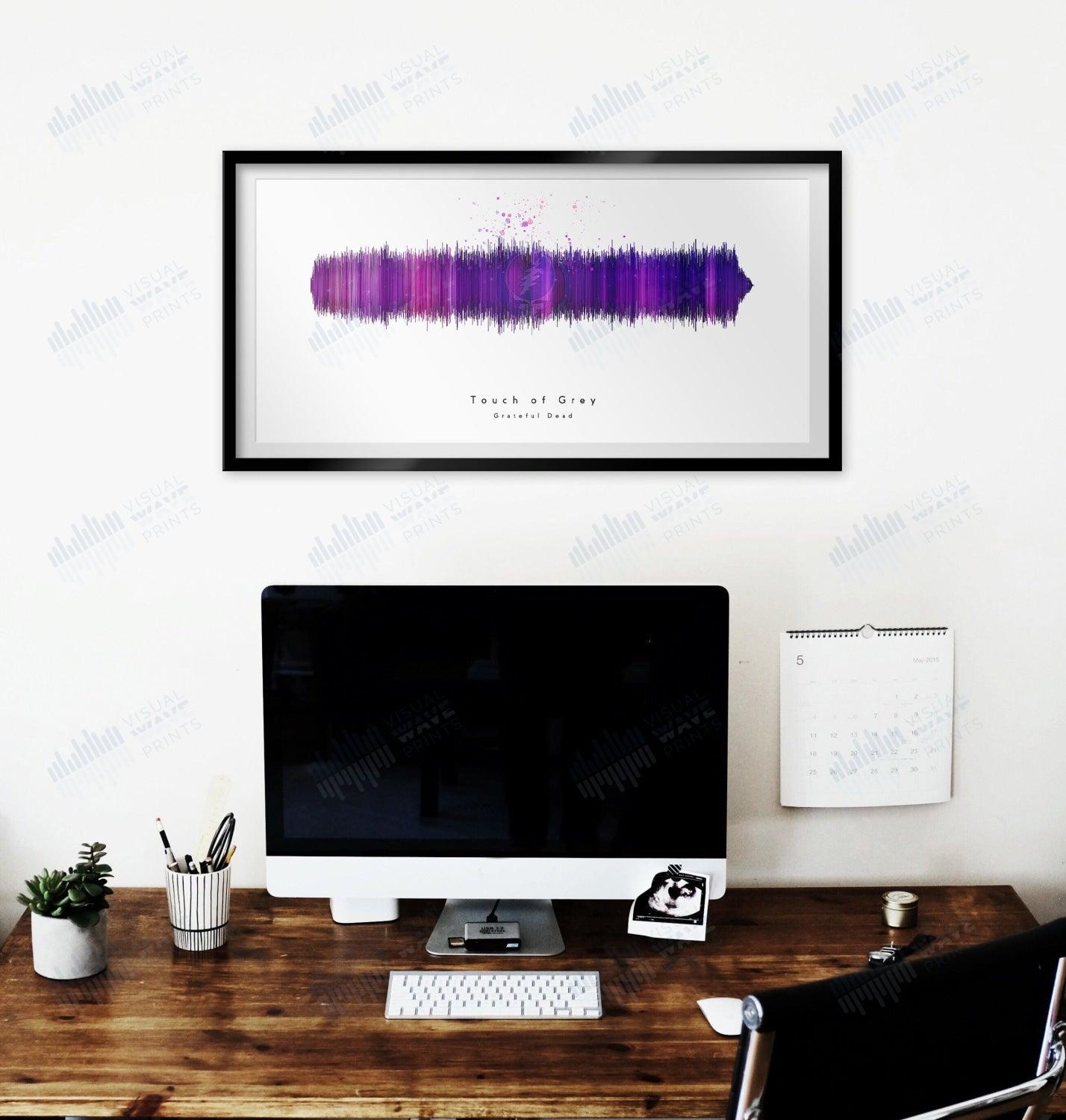 Touch of Grey by the Grateful Dead - Visual Wave Prints