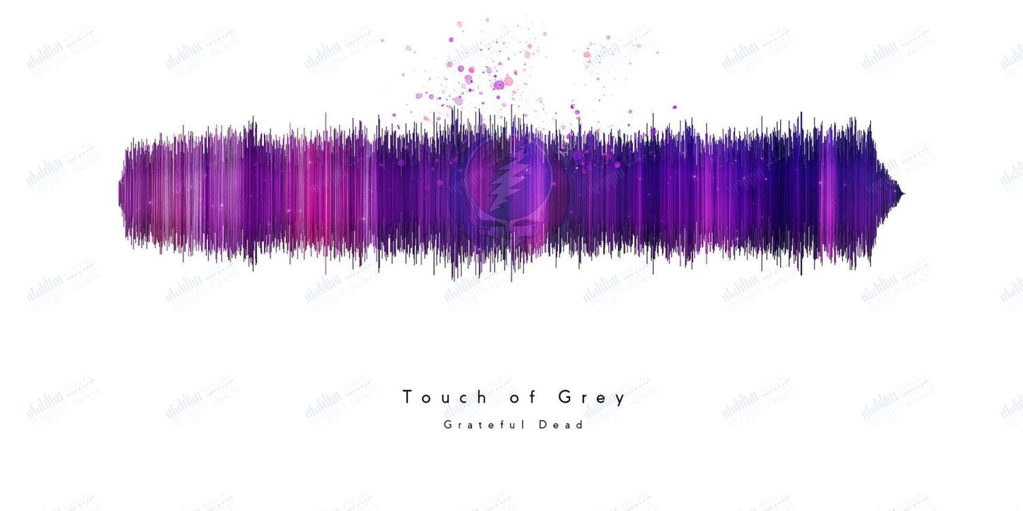 Touch of Grey by the Grateful Dead - Visual Wave Prints