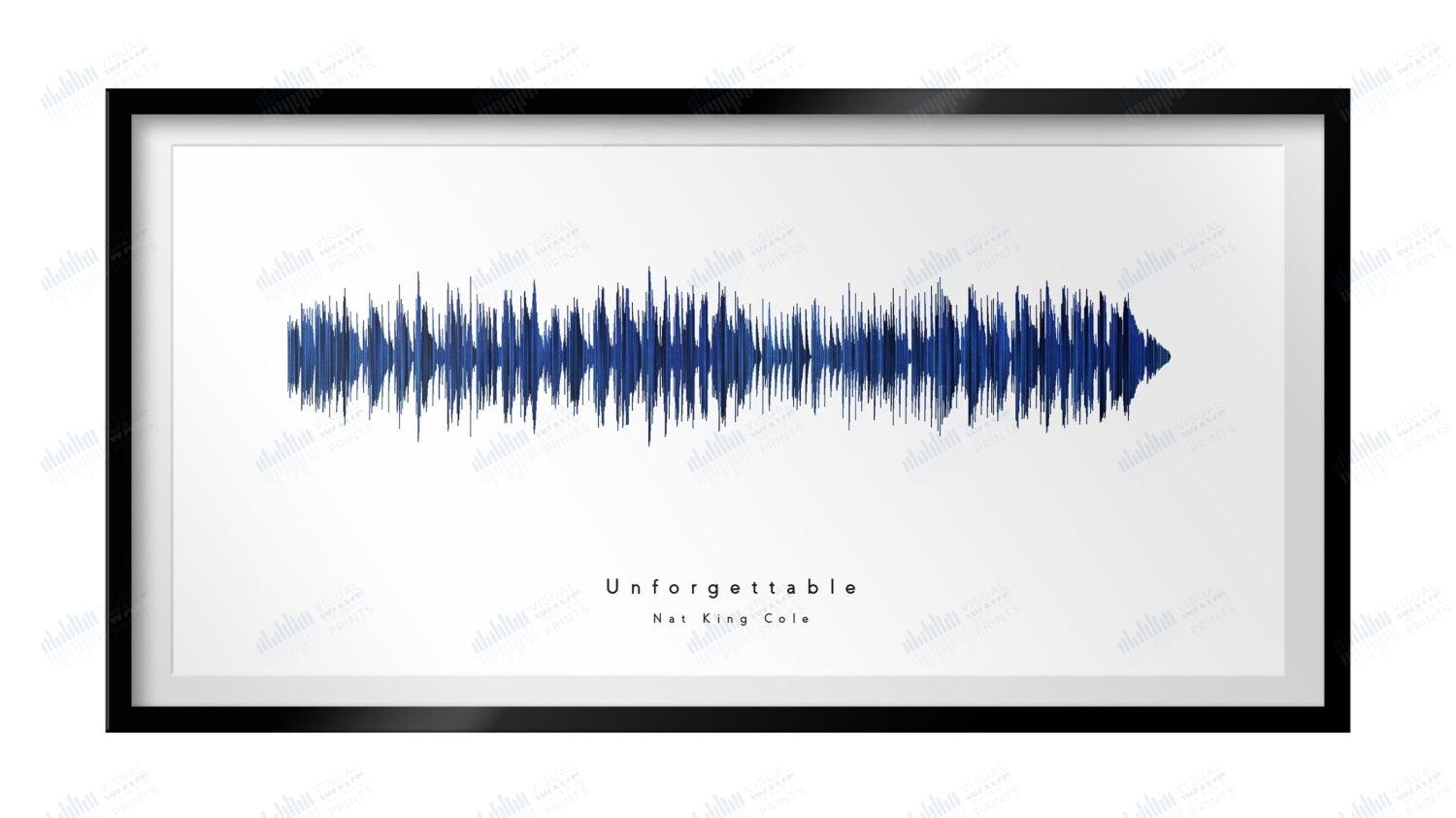 Unforgettable by Nat King Cole - Visual Wave Prints