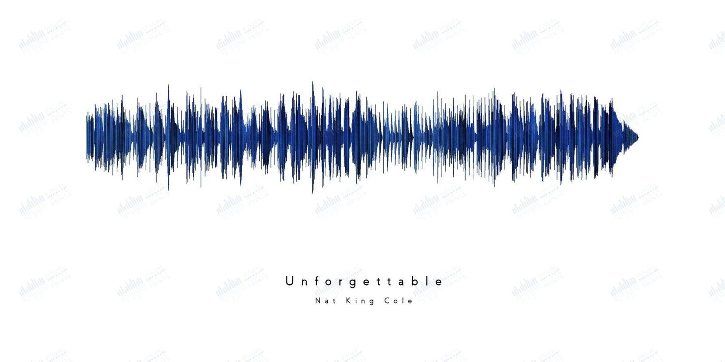 Unforgettable by Nat King Cole - Visual Wave Prints