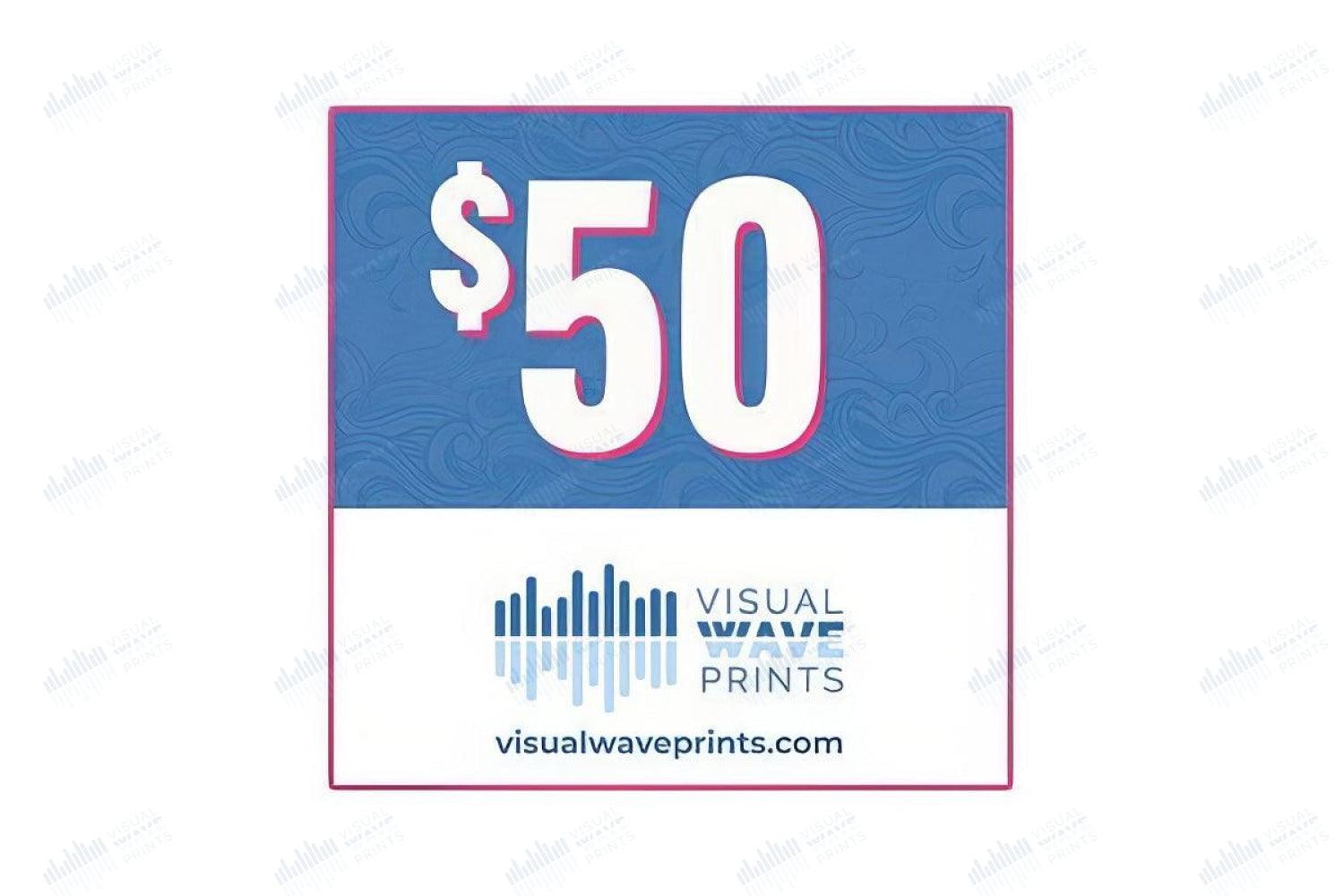 Visual Wave Prints Gift Cards - Visual Wave Prints