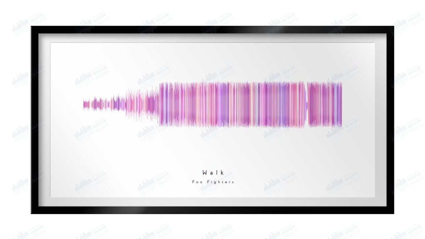 Walk by Foo Fighters - Visual Wave Prints