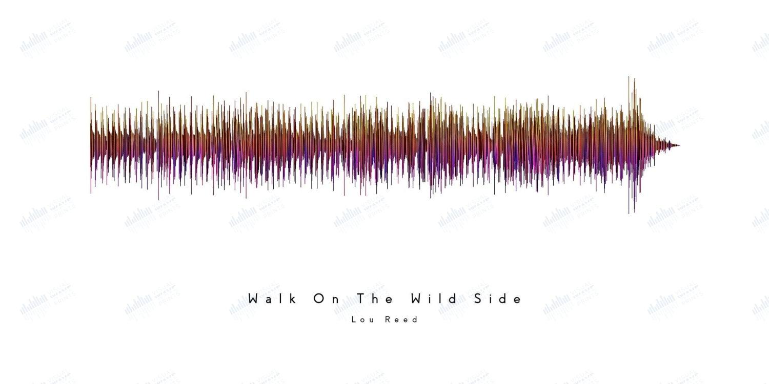Walk on the Wild Side by Lou Reed - Visual Wave Prints