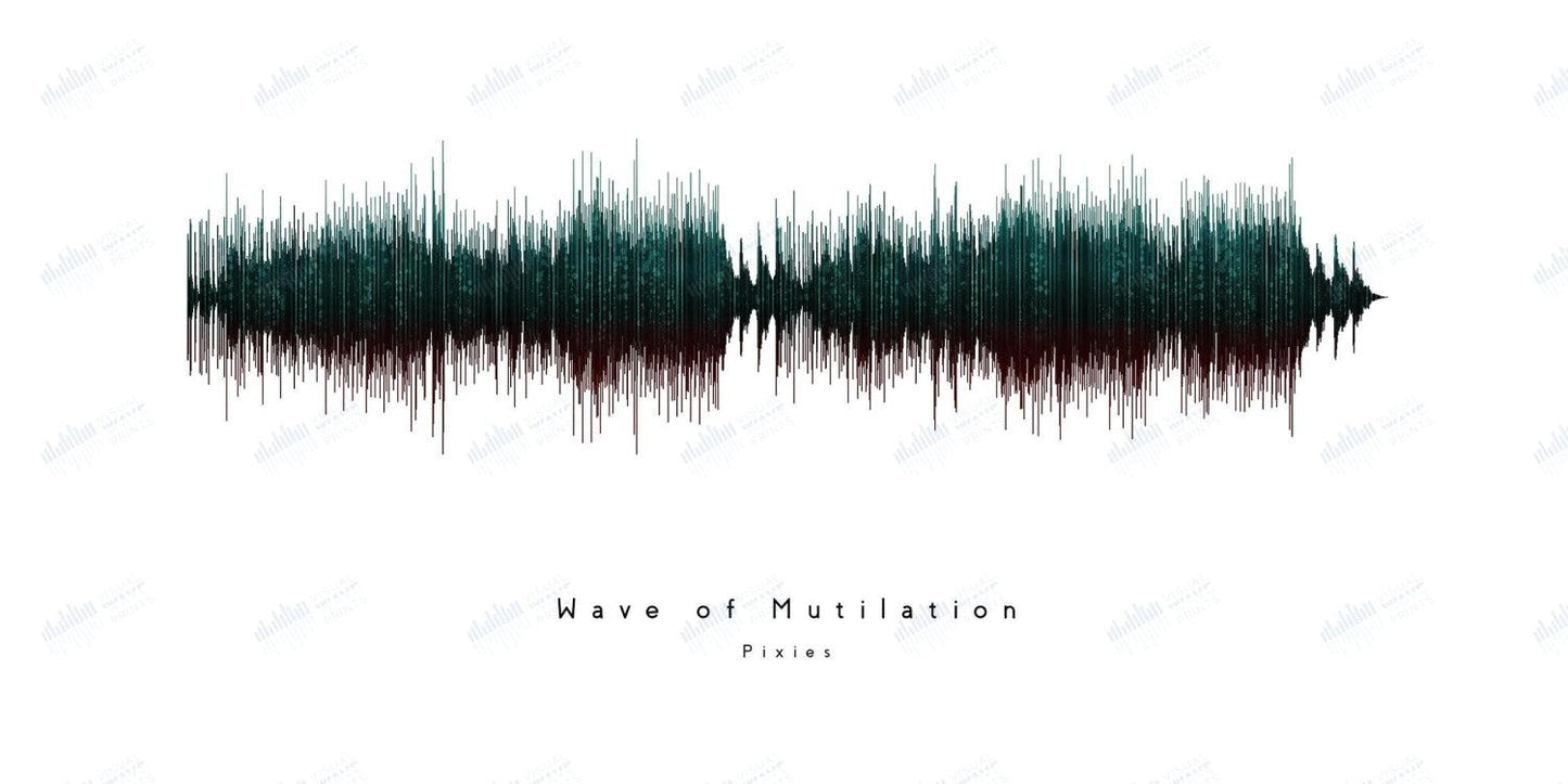 Wave of Mutilation by Pixies - Visual Wave Prints