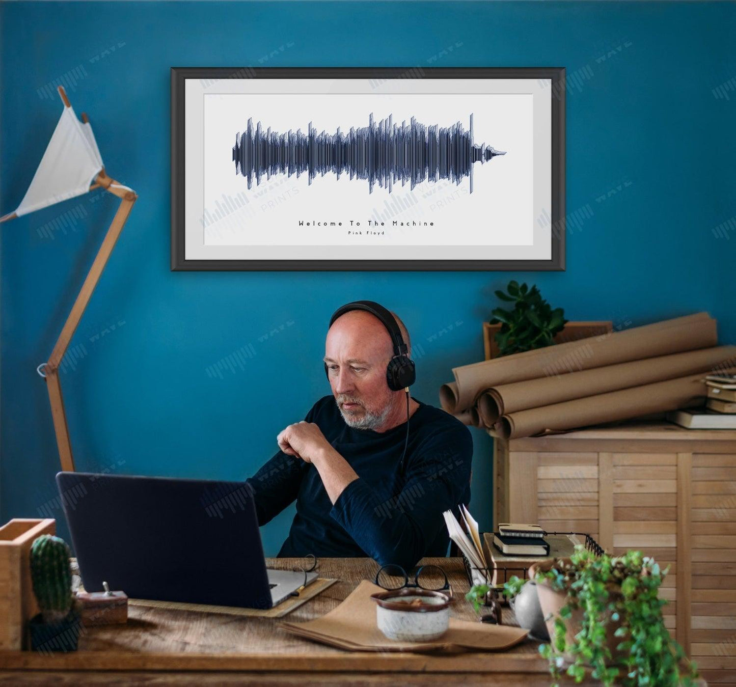 Welcome to the Machine by Pink Floyd - Visual Wave Prints