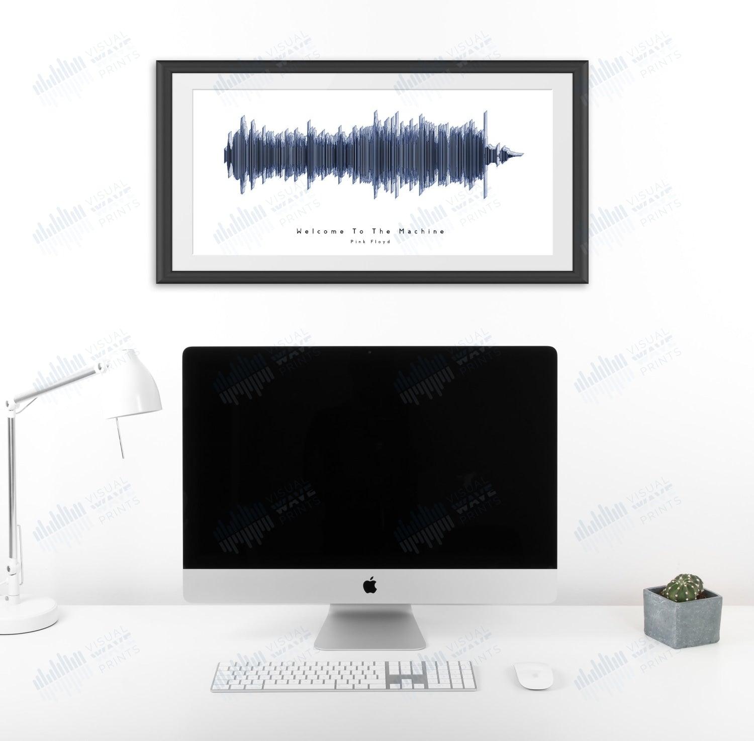 Welcome to the Machine by Pink Floyd - Visual Wave Prints