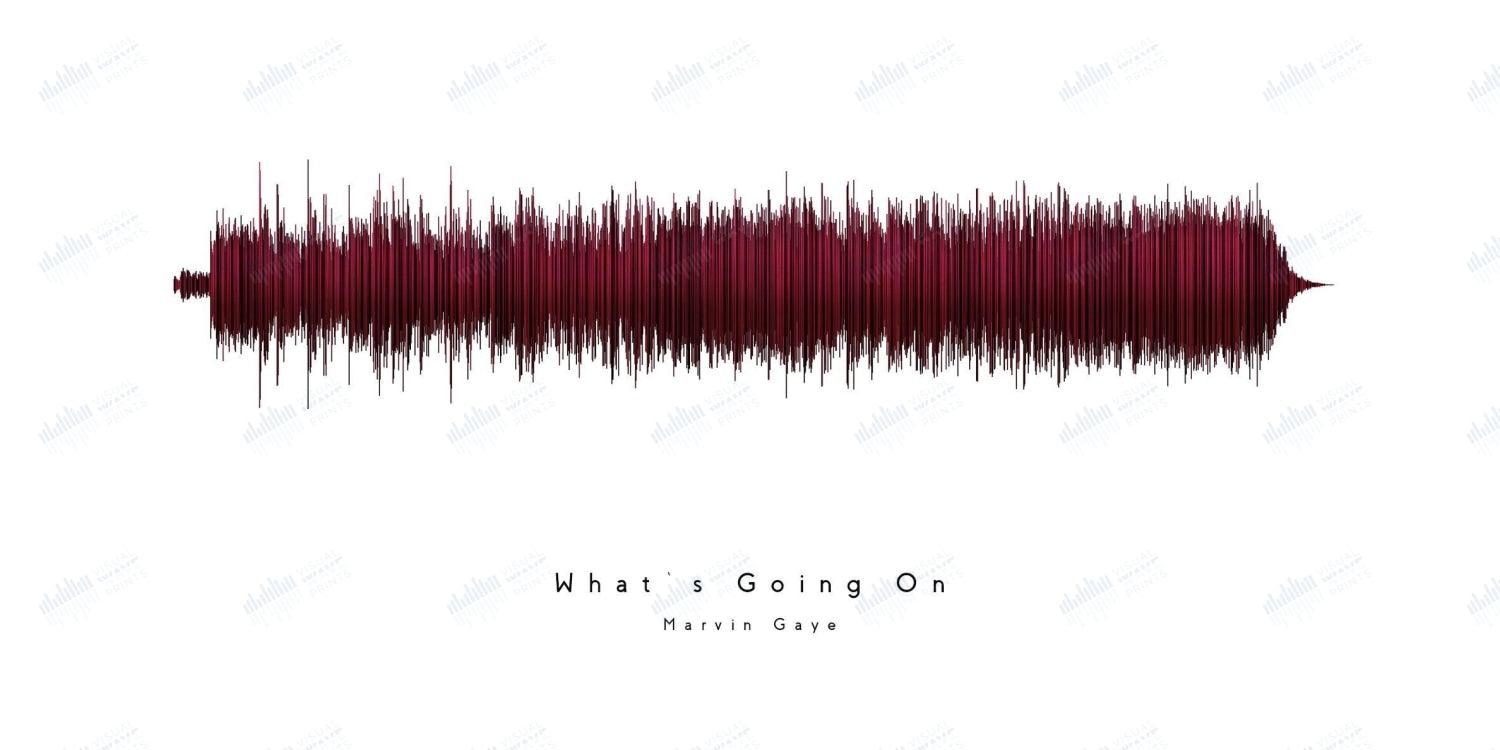 What's Going On by Marvin Gaye - Visual Wave Prints