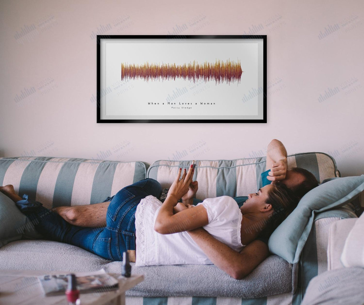 When a Man Loves a Woman by Percy Sledge - Visual Wave Prints