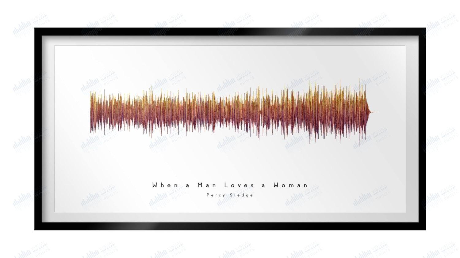 When a Man Loves a Woman by Percy Sledge - Visual Wave Prints