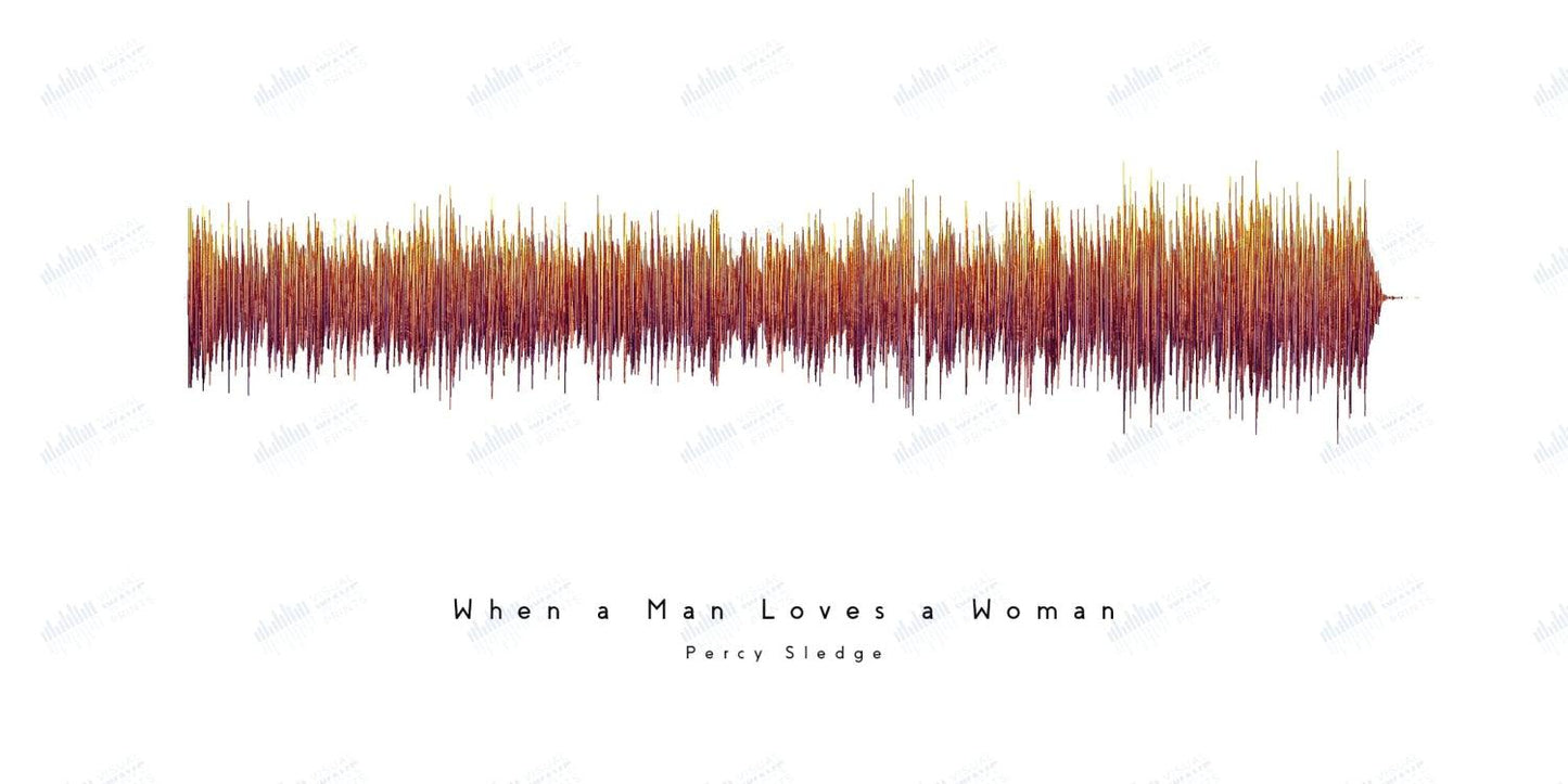 When a Man Loves a Woman by Percy Sledge - Visual Wave Prints