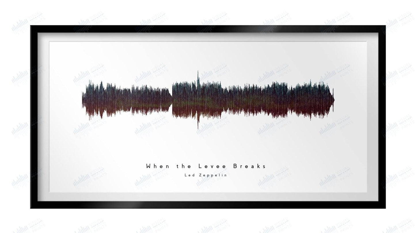 When the Levee Breaks by Led Zeppelin - Visual Wave Prints