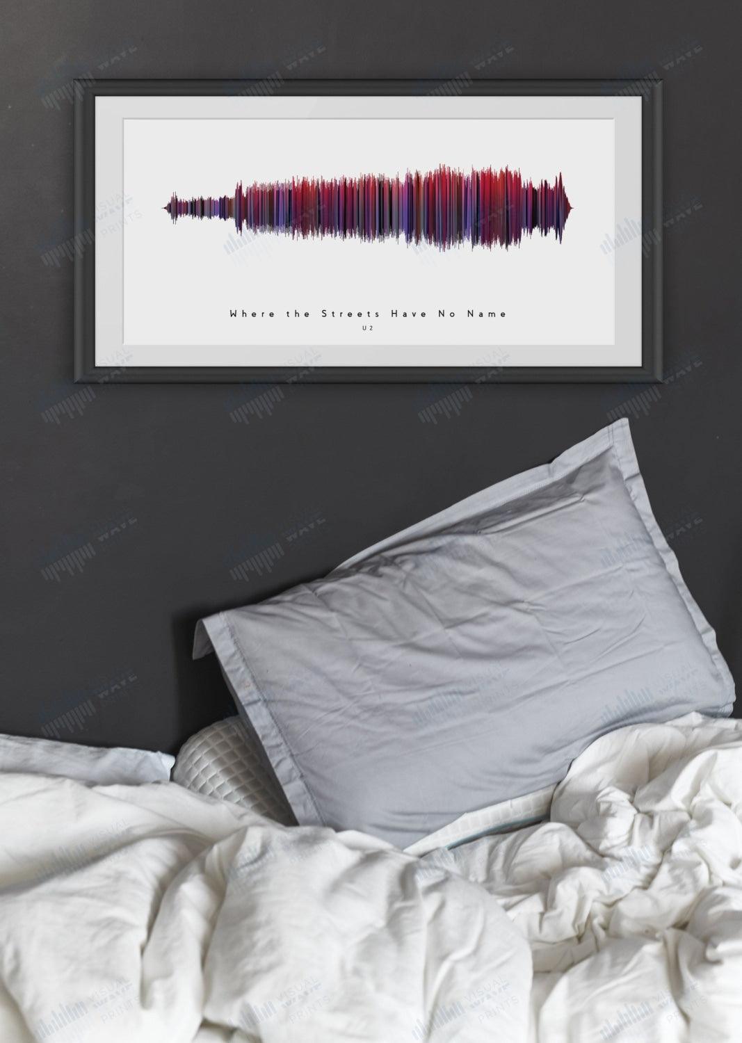 Where the Streets Have No Name by U2 - Visual Wave Prints