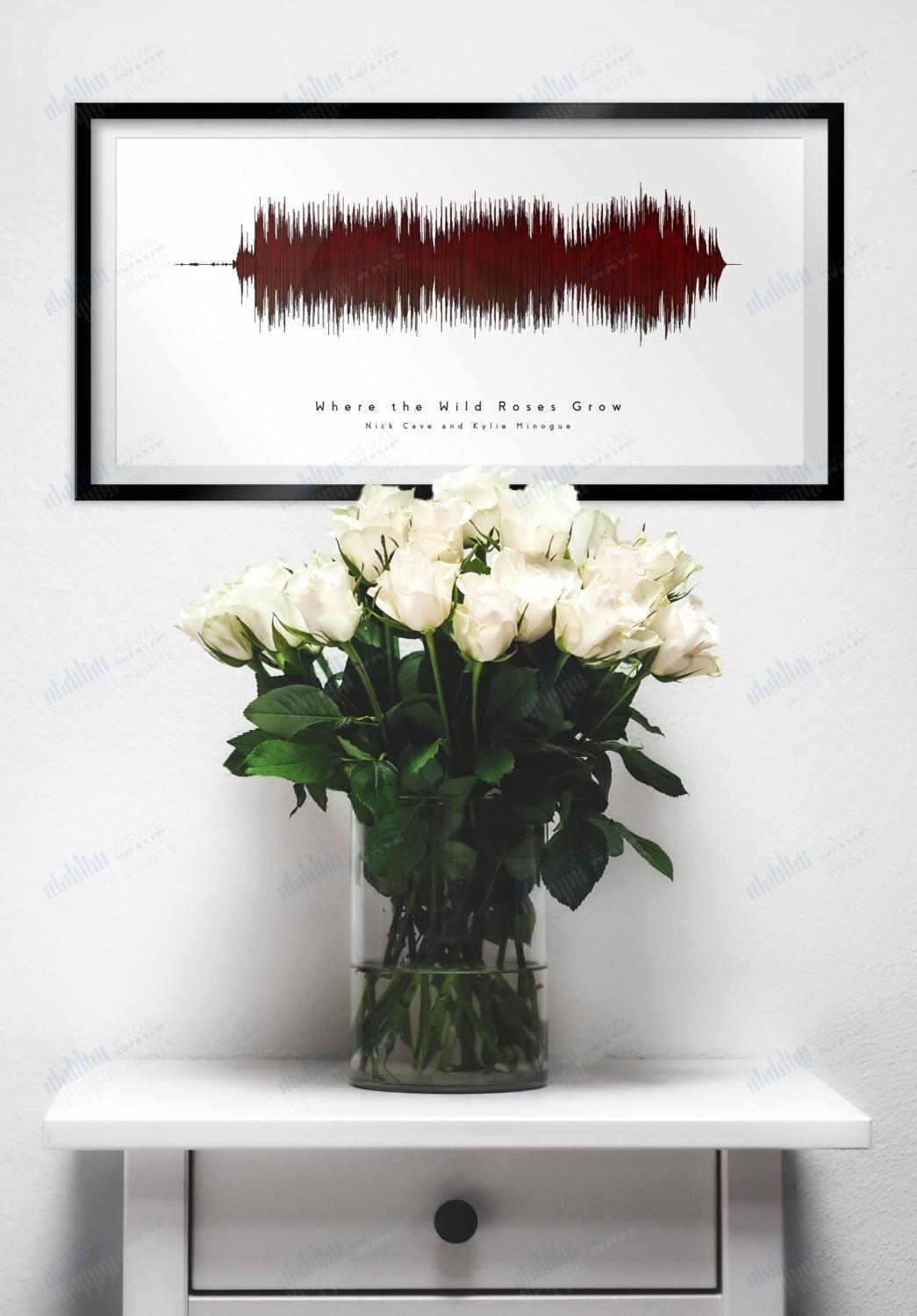 Where the Wild Roses Grow by Nick Cave and Kylie Minogue - Visual Wave Prints