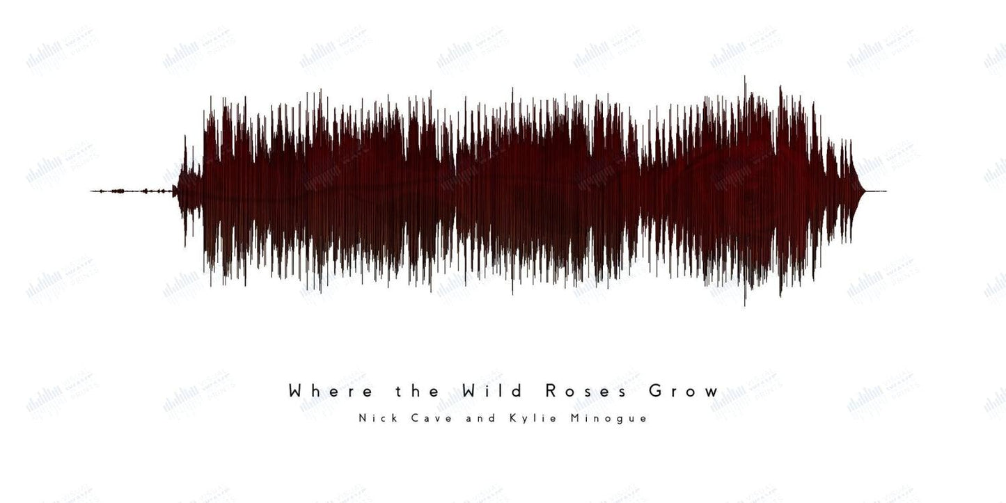 Where the Wild Roses Grow by Nick Cave and Kylie Minogue - Visual Wave Prints