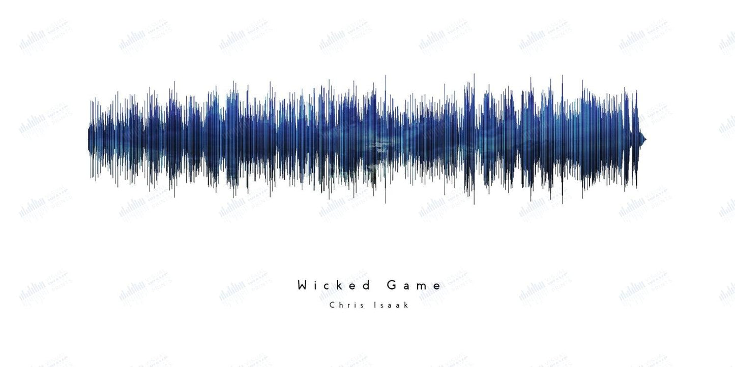 Wicked Game by Chris Isaak - Visual Wave Prints