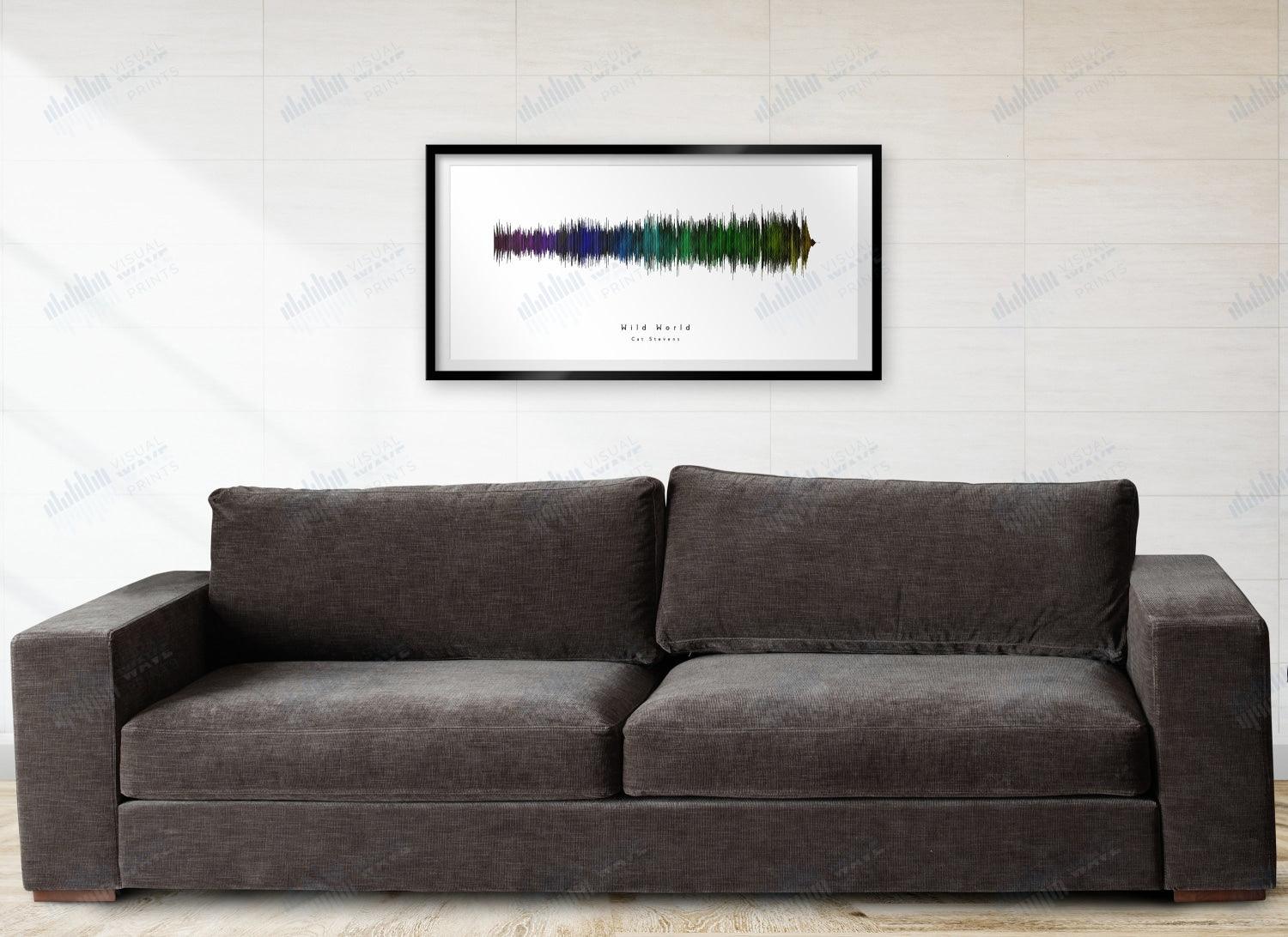 Wild World by Cat Stevens - Visual Wave Prints