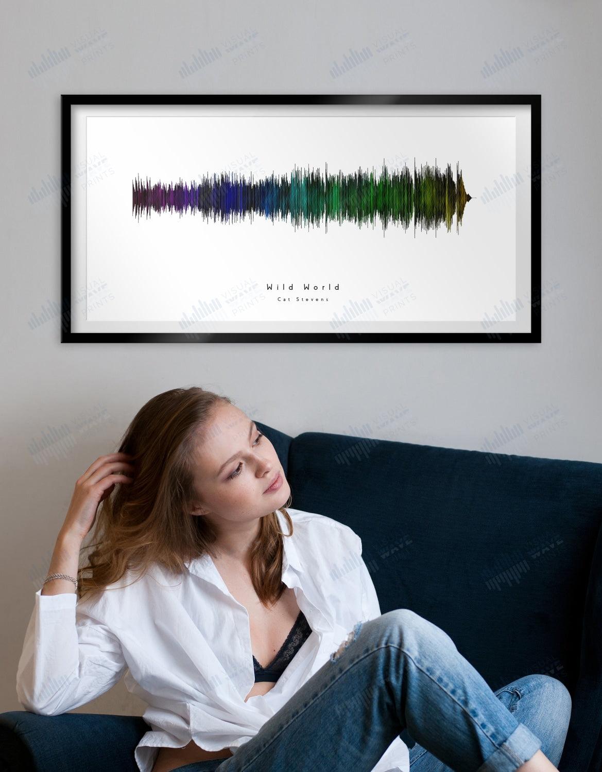 Wild World by Cat Stevens - Visual Wave Prints