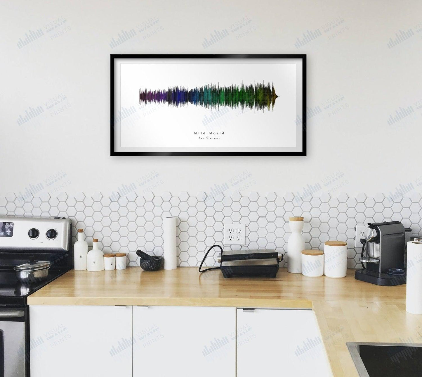 Wild World by Cat Stevens - Visual Wave Prints