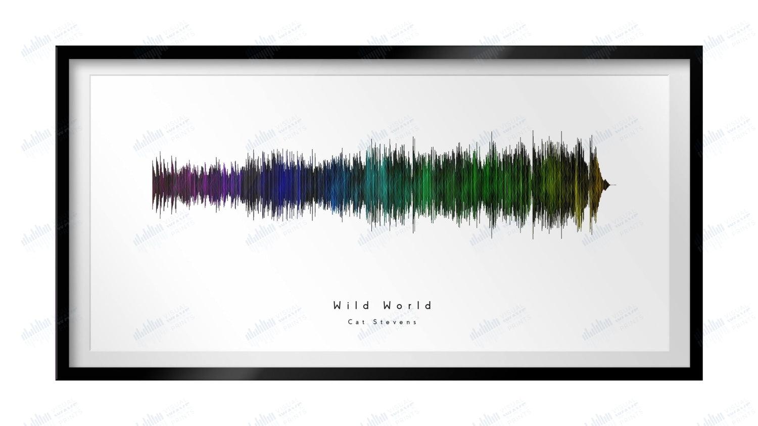 Wild World by Cat Stevens - Visual Wave Prints