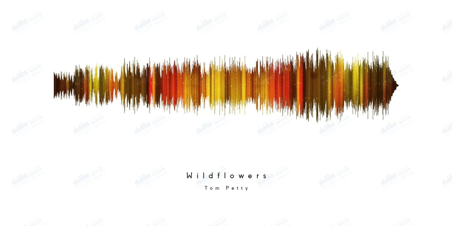 Wildflowers by Tom Petty - Visual Wave Prints