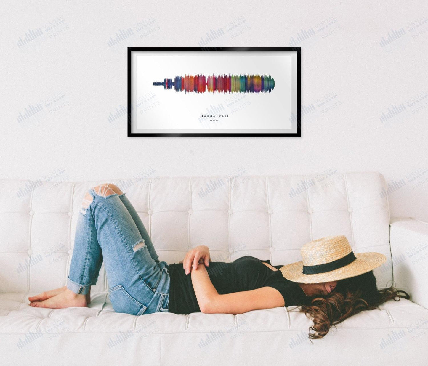 Wonderwall by Oasis - Visual Wave Prints