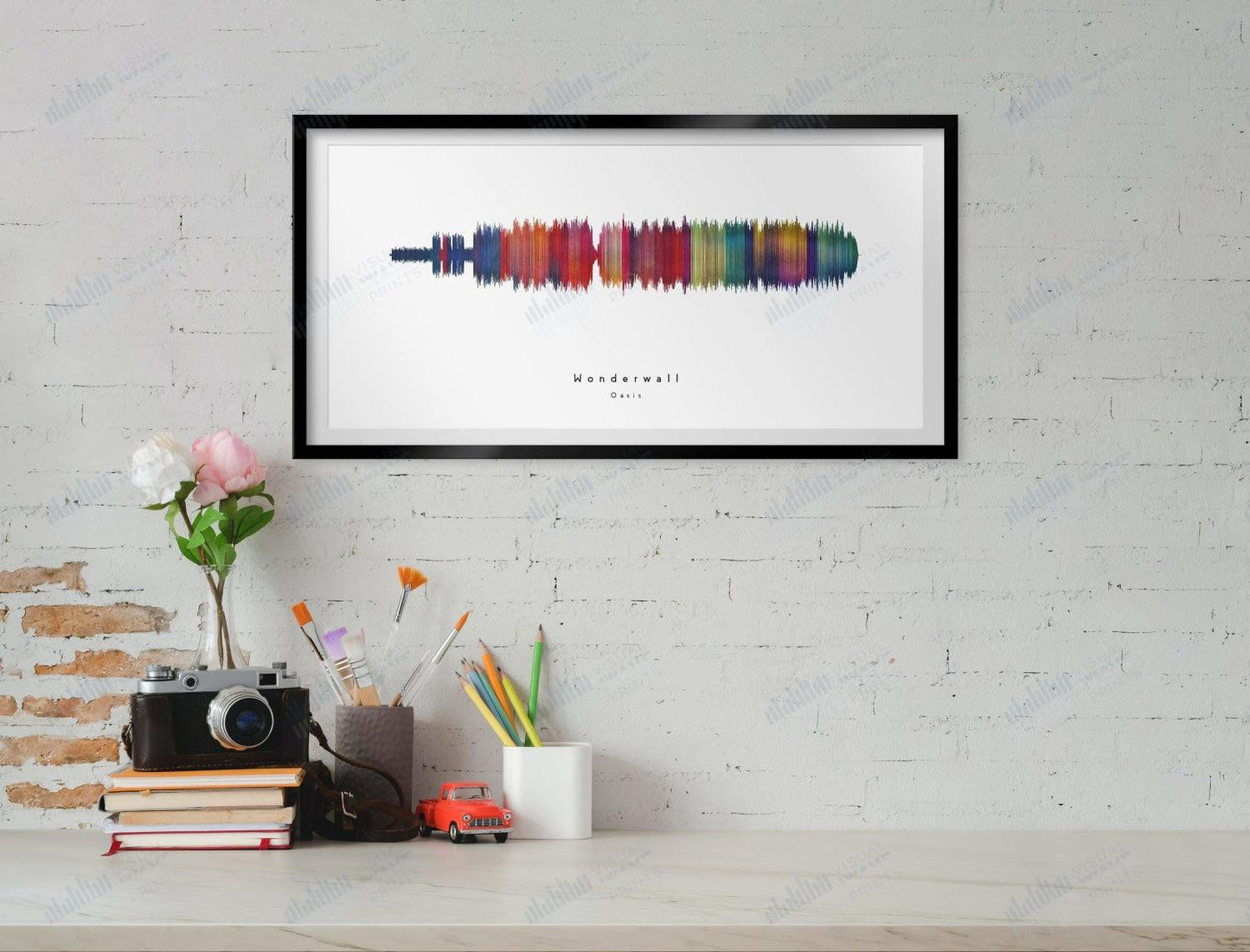 Wonderwall by Oasis - Visual Wave Prints