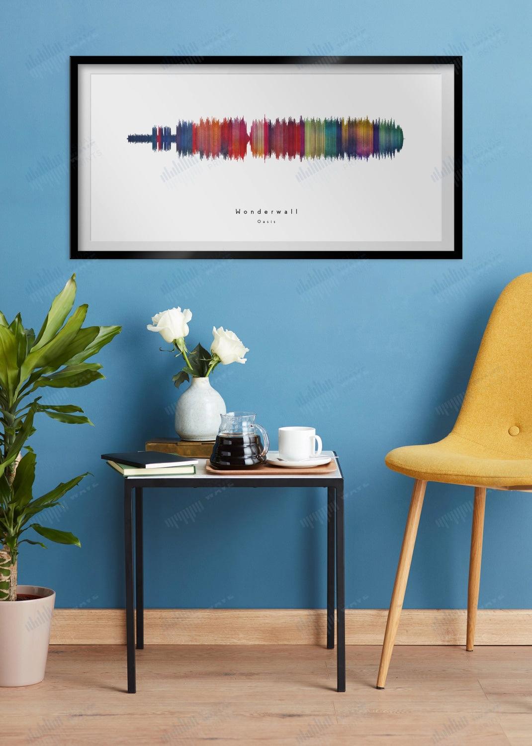 Wonderwall by Oasis - Visual Wave Prints