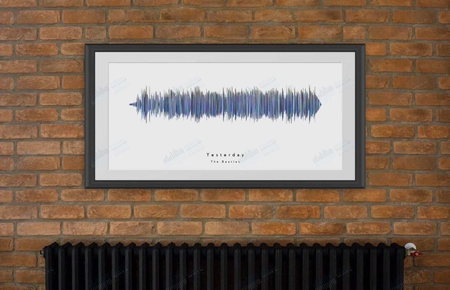 Yesterday by The Beatles - Visual Wave Prints