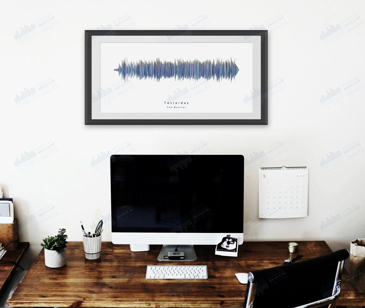 Yesterday by The Beatles - Visual Wave Prints
