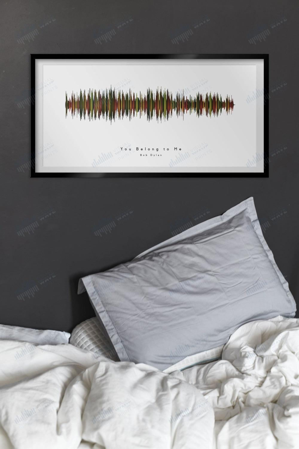 You Belong to Me by Bob Dylan - Visual Wave Prints