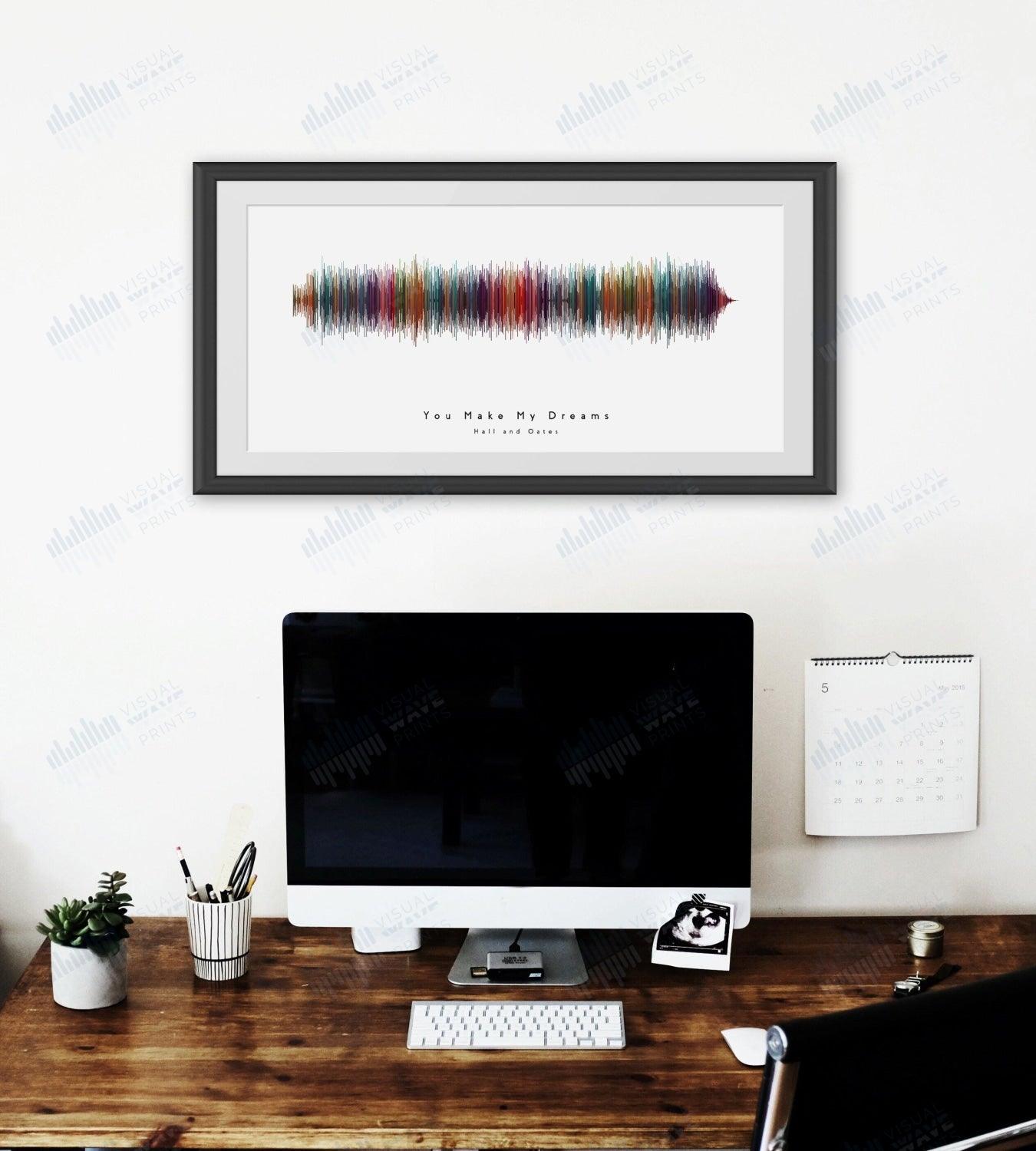 You Make My Dreams by Hall and Oates - Visual Wave Prints