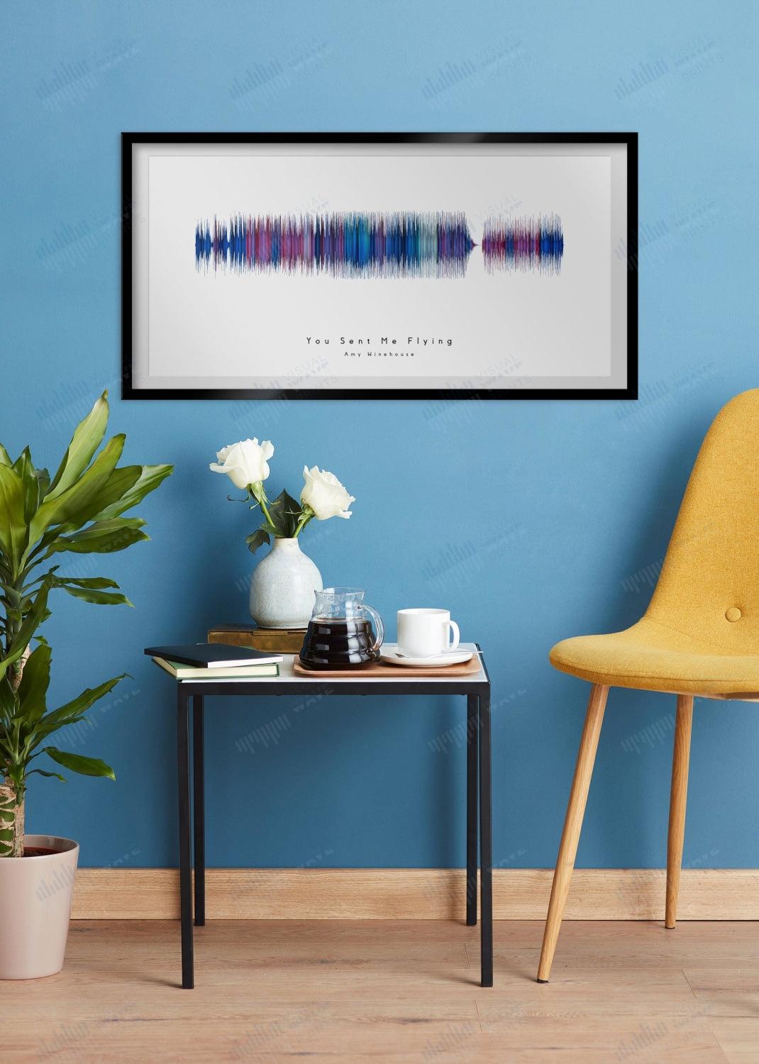 You Sent Me Flying by Amy Winehouse - Visual Wave Prints