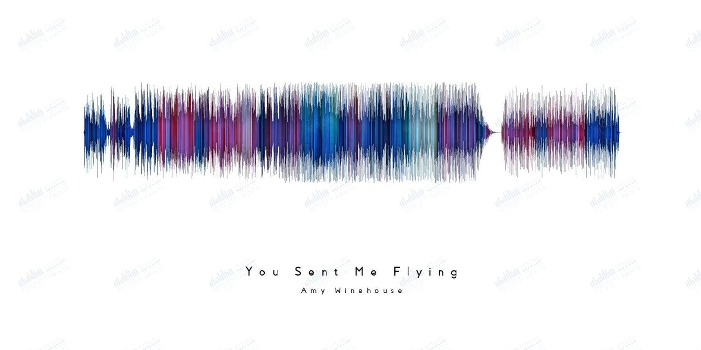 You Sent Me Flying by Amy Winehouse - Visual Wave Prints